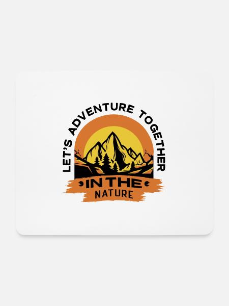 Natur Design Outdoor - Mousepad (Querformat) - Weiß