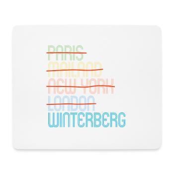 WINTERBERG - Mousepad (Querformat) - Weiß - Vorne