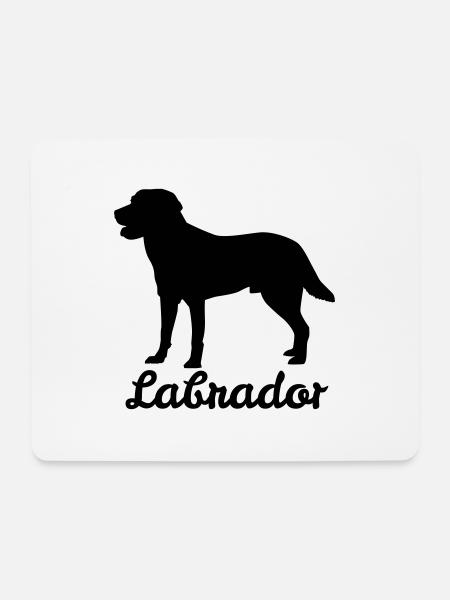 Labrador Retriever - Hund Geschenk Labbi - Mousepad (Querformat) - Weiß