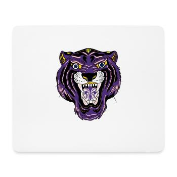 Tigre - Tapis de souris (format paysage) - blanc - Devant