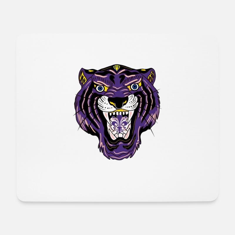 Tiger - Mouse Pad (horizontal) - white