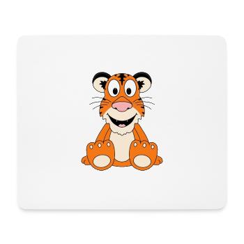 TIGER - ANIMAL - CHILD - BABY - FUN - Mouse Pad (horizontal) - white - Front