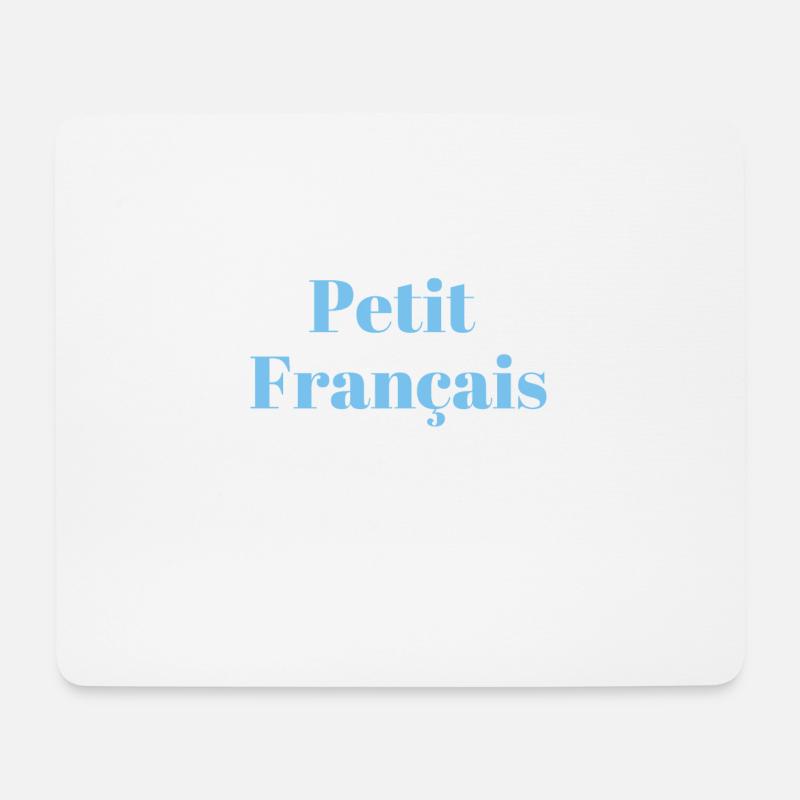 Petit Français - Tapis de souris (format paysage) - blanc