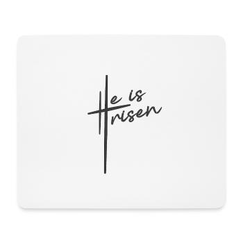 Christian Design Il est ressuscité - Tapis de souris (format paysage) - blanc - Devant