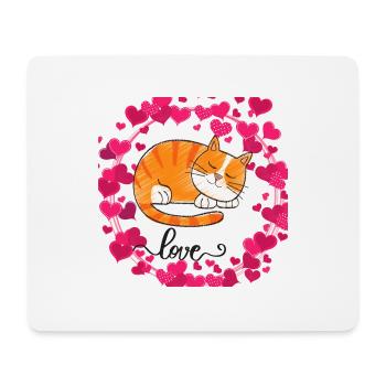 autocollant chats drôle1 - Tapis de souris (format paysage) - blanc - Devant