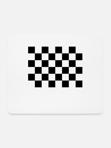 Rennsport Zielflagge Rennflagge Motorsport Autos - Mousepad (Querformat) - Weiß