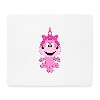 EINHORN - UNICORN - PILATES - YOGA - FUN - Mousepad (Querformat) - Weiß - Vorne