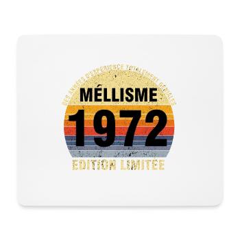 Millésime 1972 Cadeau Anniversaire vintage 1972 - Tapis de souris (format paysage) - blanc - Devant