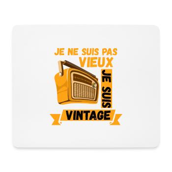 Je ne suis Pas Vieux, Je suis Vintage - Tapis de souris (format paysage) - blanc - Devant