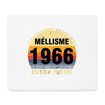 Millésime 1966 Cadeau Anniversaire vintage 1966 - Tapis de souris (format paysage) - blanc - Devant