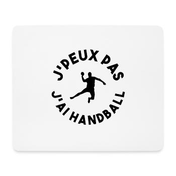 JPEUX PAS J'AI HANDBALL - Tapis de souris (format paysage) - blanc - Devant