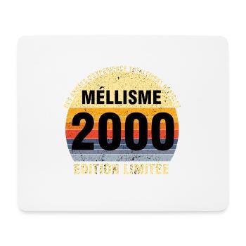 Millésime 2000 Cadeau Anniversaire vintage 2000 - Tapis de souris (format paysage) - blanc - Devant