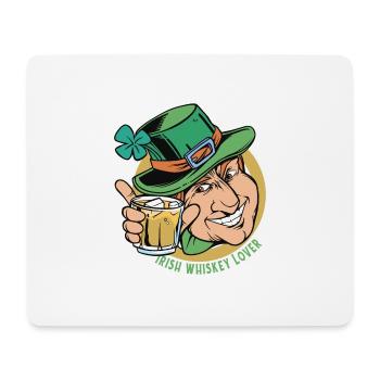 Irish Whiskey Lover Leprechaun St. Patrick's Day - Mouse Pad (horizontal) - white - Front