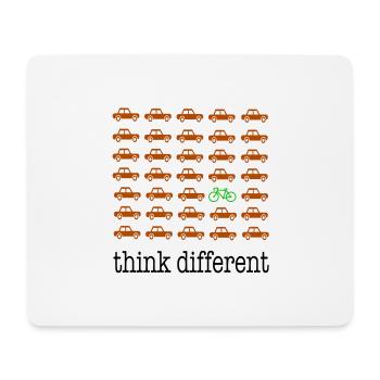 Pensez différemment - Tapis de souris (format paysage) - blanc - Devant