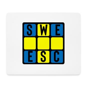 Eurovision Schweden - Mousepad (Querformat) - Weiß - Vorne