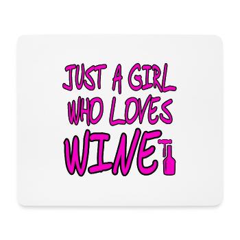 Wein - Mousepad (Querformat) - Weiß - Vorne