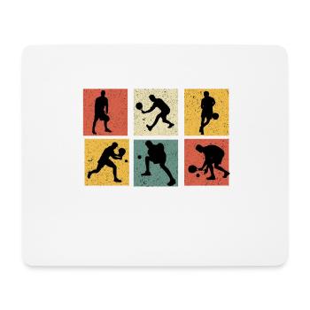 Retro Padel Vintage Padel Padel Padel Geschenk Padel - Mousepad (Querformat) - Weiß - Vorne