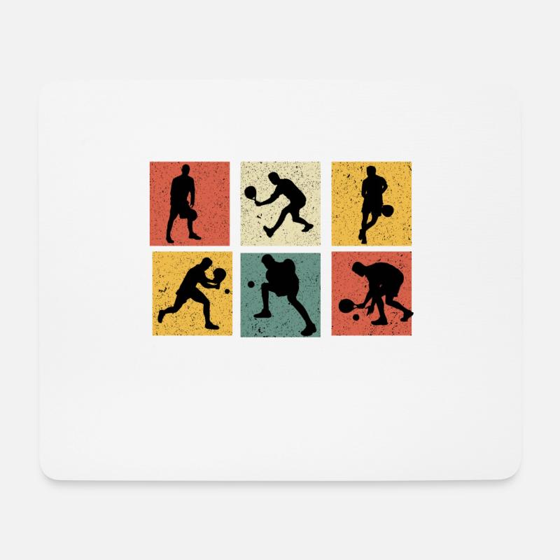 Retro Padel Vintage Padel Padel Padel Geschenk Padel - Mousepad (Querformat) - Weiß