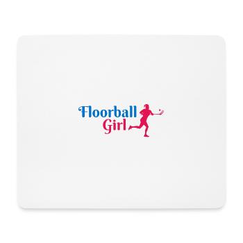 Floorball Girl Floorball Player Gift Idea - Mouse Pad (horizontal) - white - Front