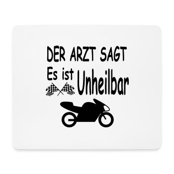 Motorrad - Mousepad (Querformat) - Weiß - Vorne
