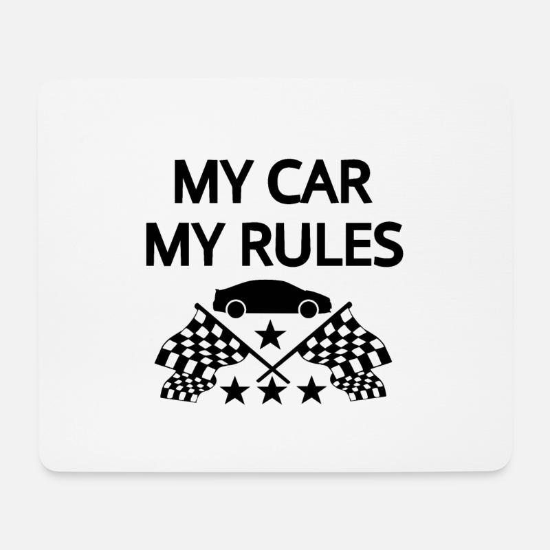 Car - Mouse Pad (horizontal) - white