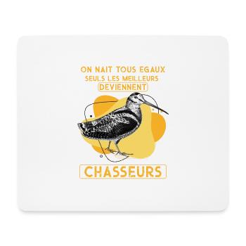 Les meilleurs deviennent chasseurs de bécasse - Tapis de souris (format paysage) - blanc - Devant