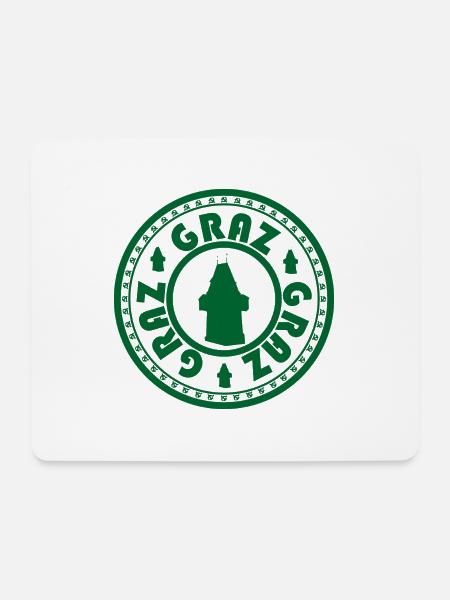 Graz versus KPÖ - Mousepad (Querformat) - Weiß