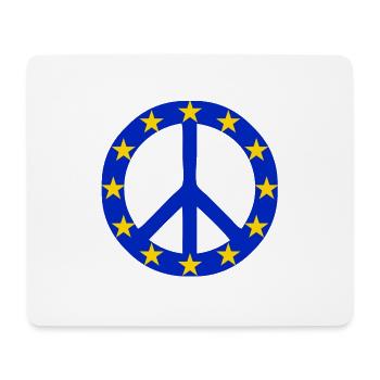 Frieden in Europa | NO WAR IN EUROPE | Peace - Mousepad (Querformat) - Weiß - Vorne