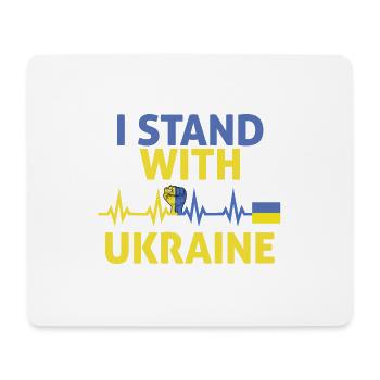Je suis avec ukraine glag - Tapis de souris (format paysage) - blanc - Devant