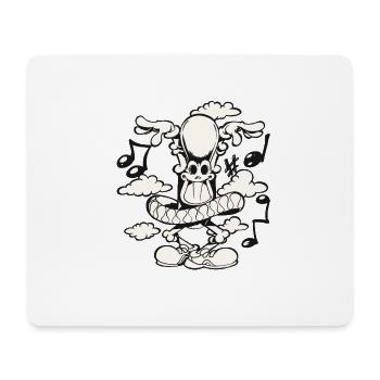 SportySkull - DanseClassique2 - Tapis de souris (format paysage) - blanc - Devant
