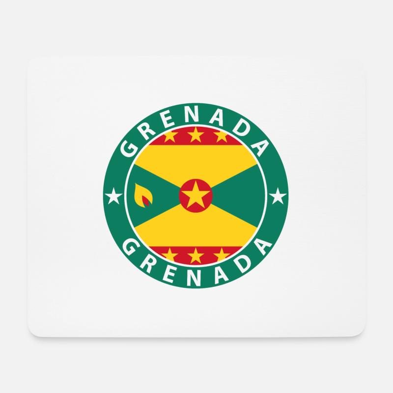 Grenada - Mousepad (Querformat) - Weiß