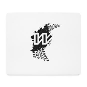 4WD Syncro Allrad Offroad Auto Bus Van - Mousepad (Querformat) - Weiß - Vorne