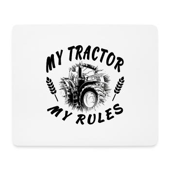 Traktor - Mousepad (Querformat) - Weiß - Vorne