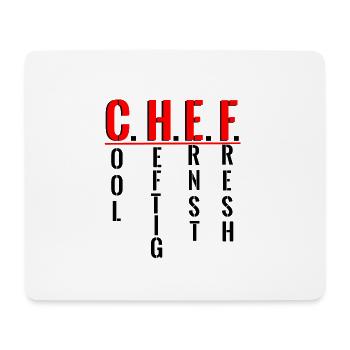 CHEF - Mousepad (Querformat) - Weiß - Vorne