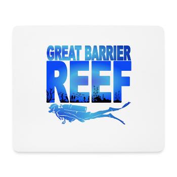 GREAT BARRIER REEF - Divers - Mouse Pad (horizontal) - white - Front