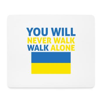 you will never walk alone ukraine - Mouse Pad (horizontal) - white - Front
