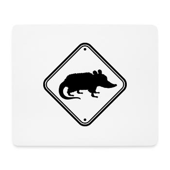 Danger Shield Opossum - Mouse Pad (horizontal) - white - Front