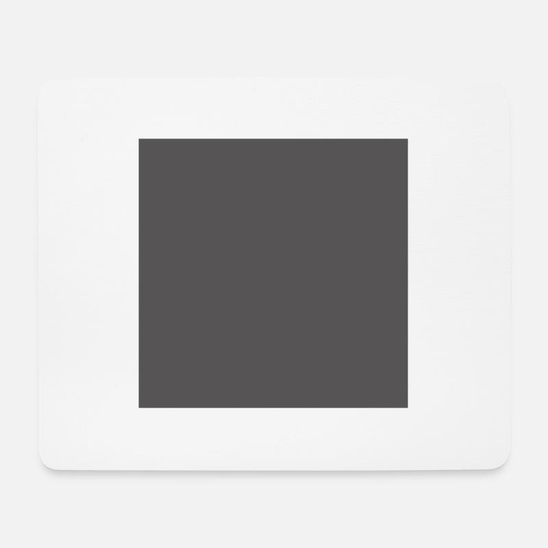 Quadrat grau anthrazit Farbe Hintergrund 25 x 25 - Mousepad (Querformat) - Weiß