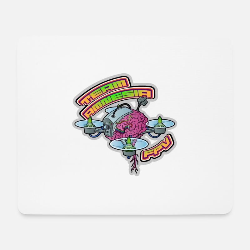 Team AMNESIA - Mousepad (Querformat) - Weiß