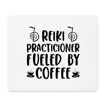 Reiki & Kaffee | Reikimeister Reiki Geschenkideen - Mousepad (Querformat) - Weiß - Vorne