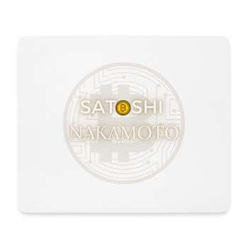 Satoshi Nakamoto bitcoin - Mouse Pad (horizontal) - white - Front