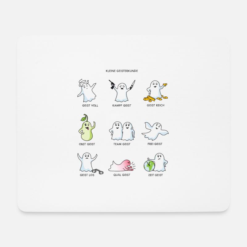 lustige Geister - Mousepad (Querformat) - Weiß