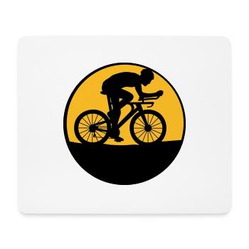 Nacht Mond Biker - Mousepad (Querformat) - Weiß - Vorne