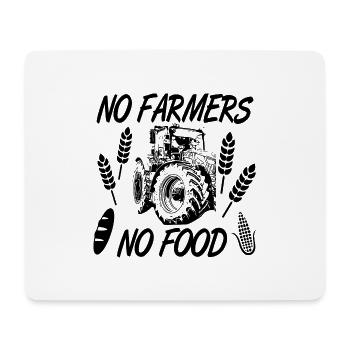 Tracteur - Tapis de souris (format paysage) - blanc - Devant
