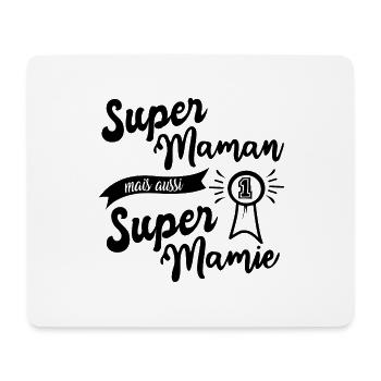 Super Mama Super Oma - Mousepad (Querformat) - Weiß - Vorne