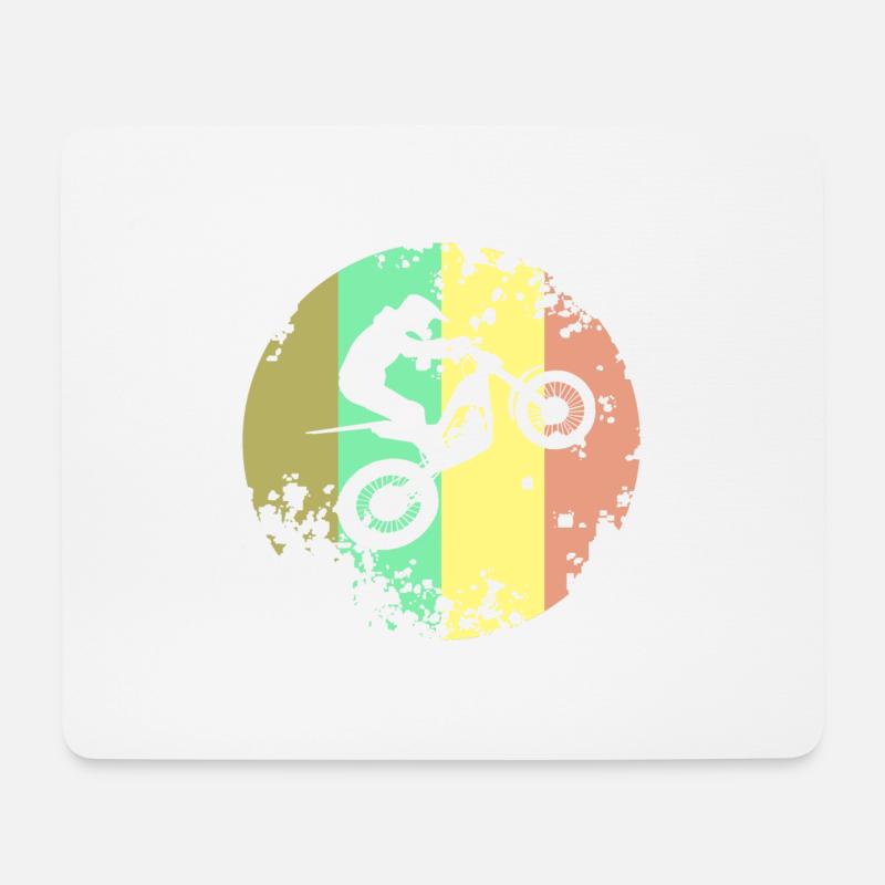 Trial Motorrad Motorsport Trials - Mousepad (Querformat) - Weiß