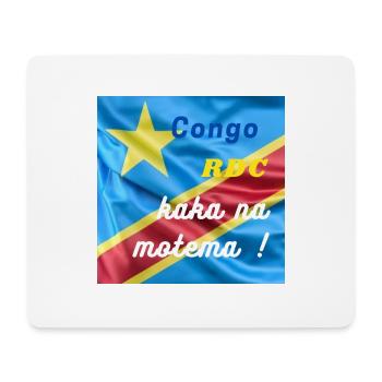 Congo RDC kaka na motema ! - Tapis de souris (format paysage) - blanc - Devant