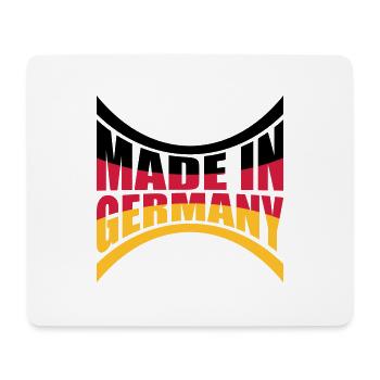 Fabriqué en Allemagne - Tapis de souris (format paysage) - blanc - Devant