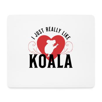 I just really like KOALA - Mouse Pad (horizontal) - white - Front