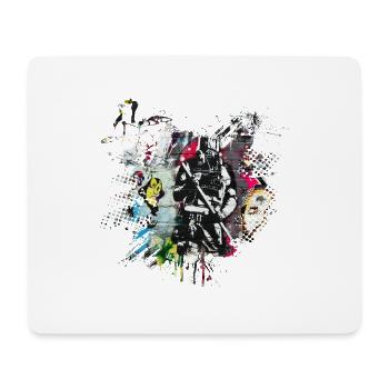 Graffitti - Mousepad (Querformat) - Weiß - Vorne